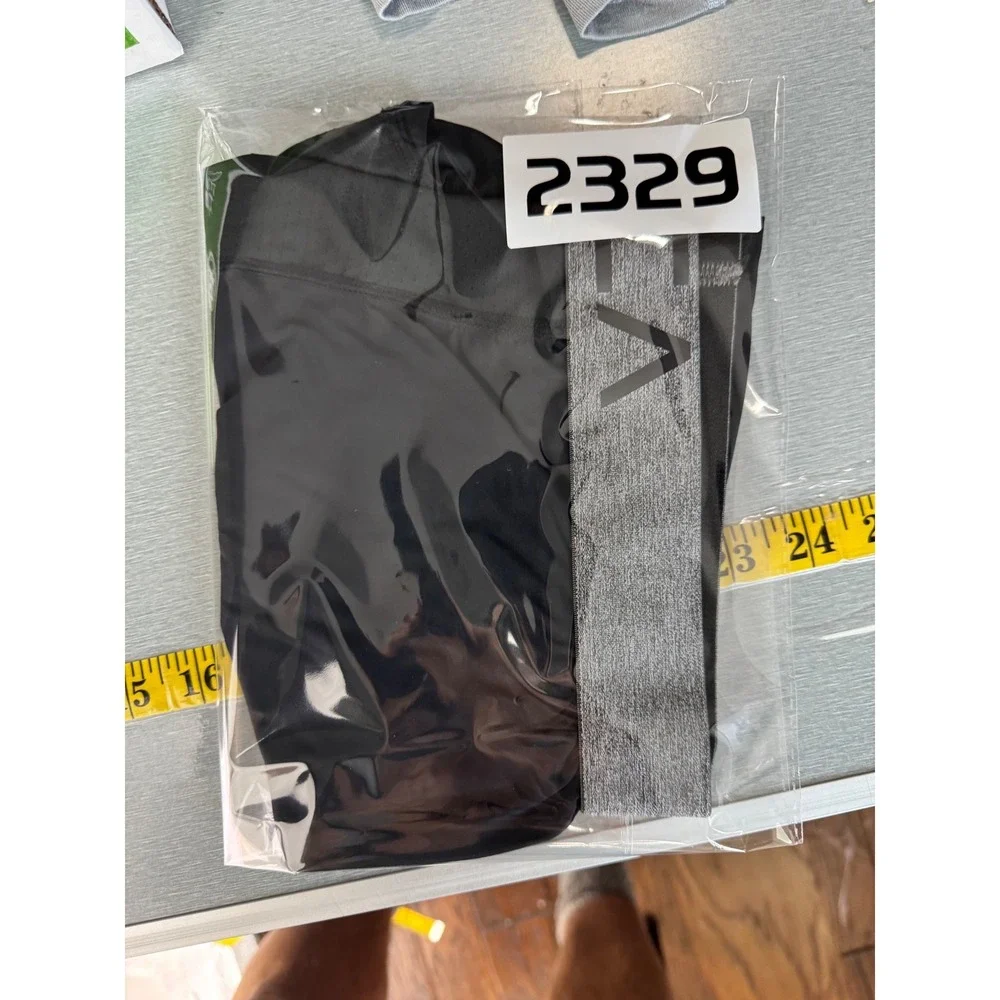RVCA Mens Boxer Briefs Black Gray‎ Logo Waistband Size M Nylon Spandex